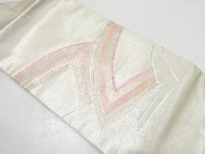 地紙模様刺繍名古屋帯